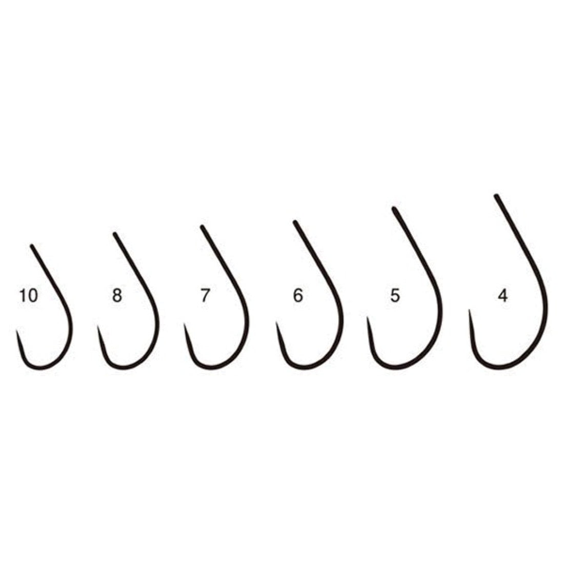 Gamakatsu SINGLE HOOK 52 BL #10 67040 (8 pcs/pack) KANTSURI RED fishing terminal tackle