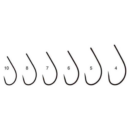 Gamakatsu SINGLE HOOK 52 BL #10 67040 (8 pcs/pack) KANTSURI RED