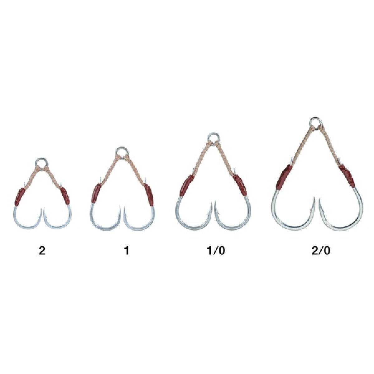 Gamakatsu ASSIST HOOK SHORT SNIPER DOUBLE #2/0 68346 (3 pcs/pack) - Britannic Trade