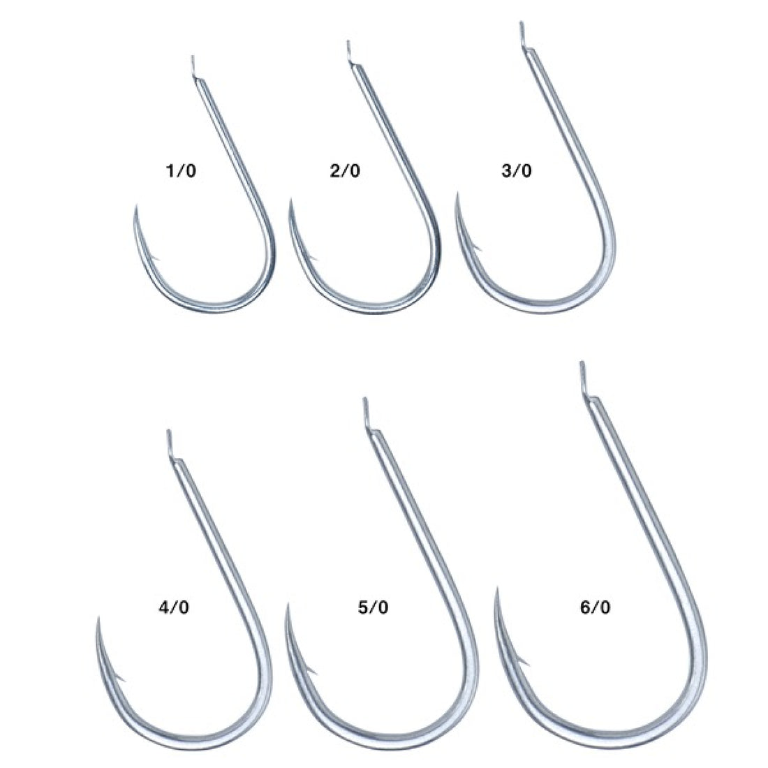 Gamakatsu JIGGING HOOK TURANUKI #4/0 (5 pcs/pack) SILVER fishing terminal tackle — photo 2