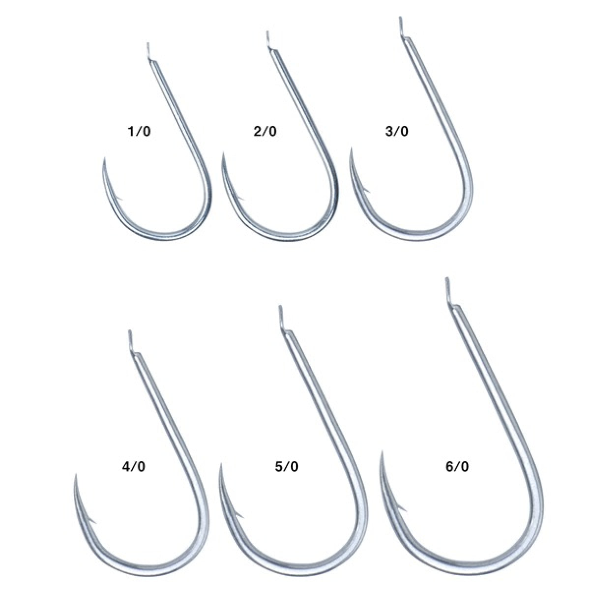Gamakatsu JIGGING HOOK TURANUKI #6/0 (4 pcs/pack) SILVER