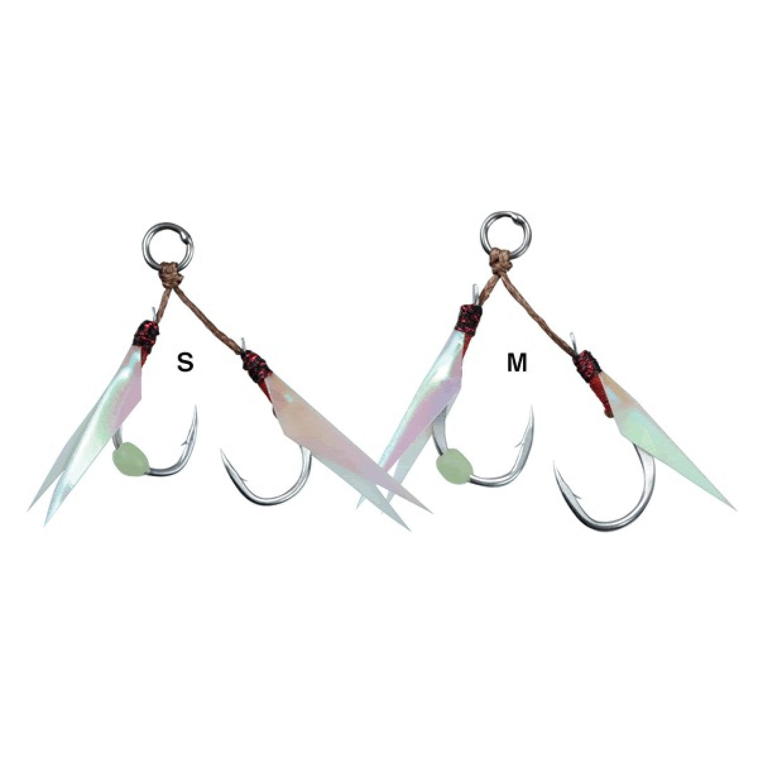 Gamakatsu ASSIST HOOK SLJ WITH SKIN S GA026 (2 pcs/pack) YAKOU fishing terminal tackle — photo 2