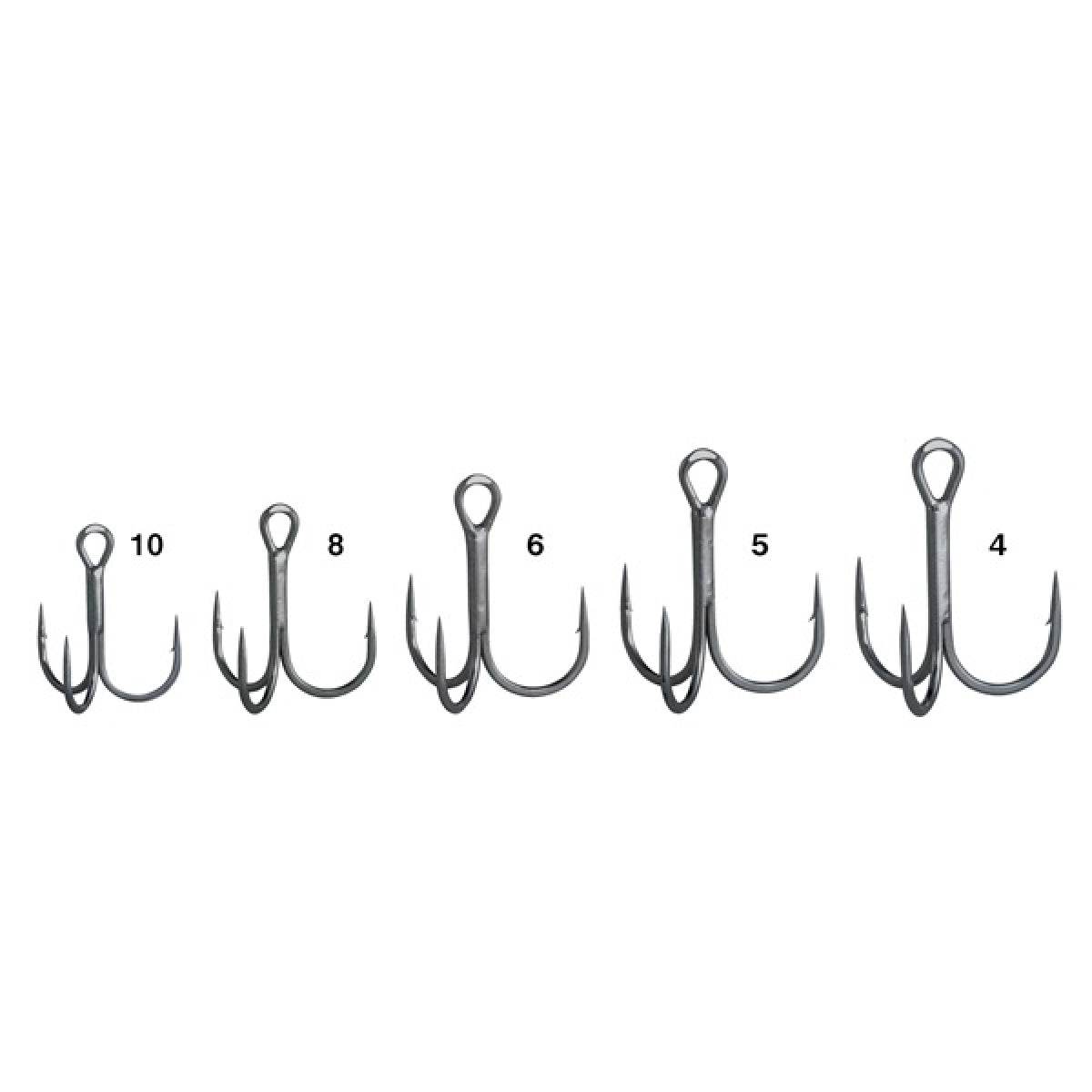 Gamakatsu TREBLE RB M SHORT SHANK (NSC) #8 (6 pcs/pack) - Britannic Trade