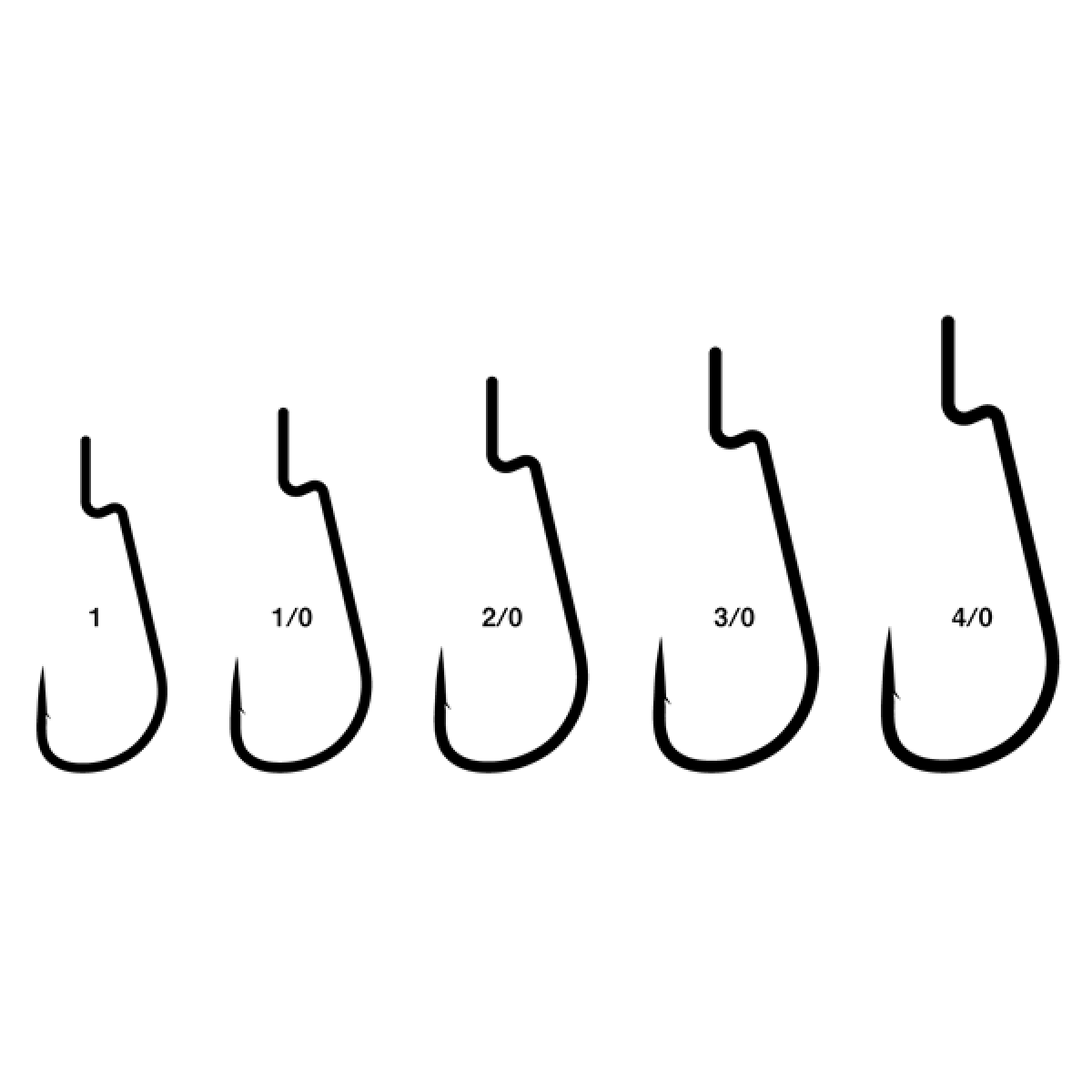 Gamakatsu WORM HOOK LD MASTER (NSC) #2/0 (5 pcs/pack) NSC