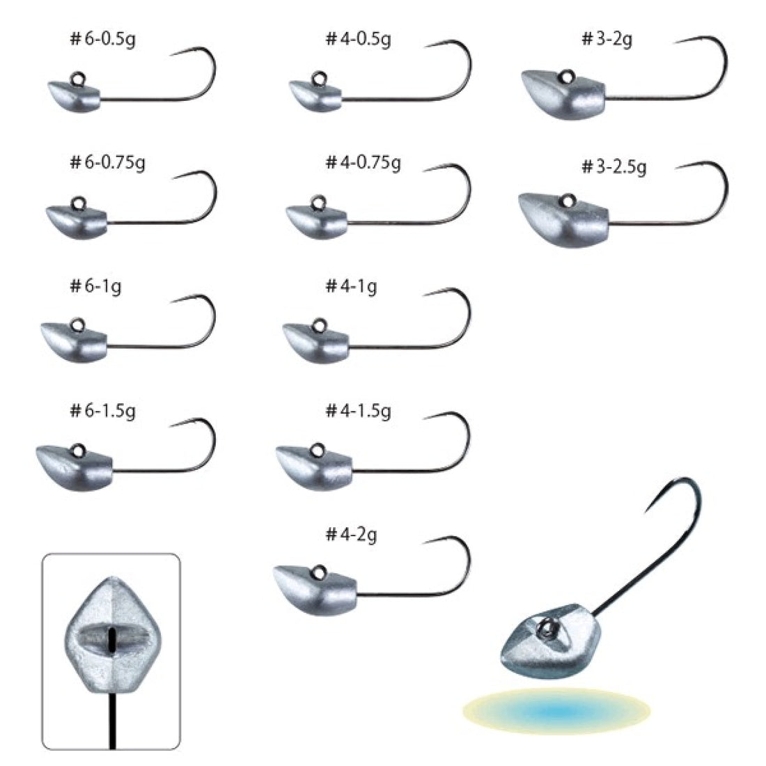 Gamakatsu YOIHIME COBRA #4 - 1g 68585 (4 pcs/pack) NSB fishing terminal tackle — photo 2