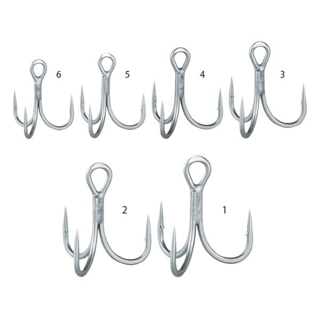 Gamakatsu TREBLE SP-H #2/0 68590 (6 pcs/pack) fishing terminal tackle — photo 2