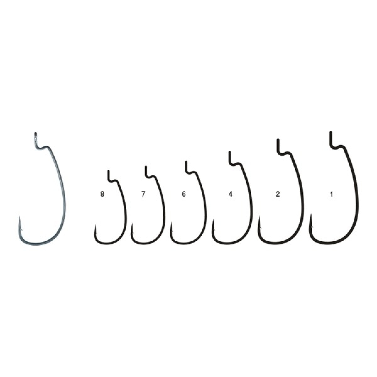 Gamakatsu THEO RISE OFFSET WG-L #8 (8 pcs/pack)