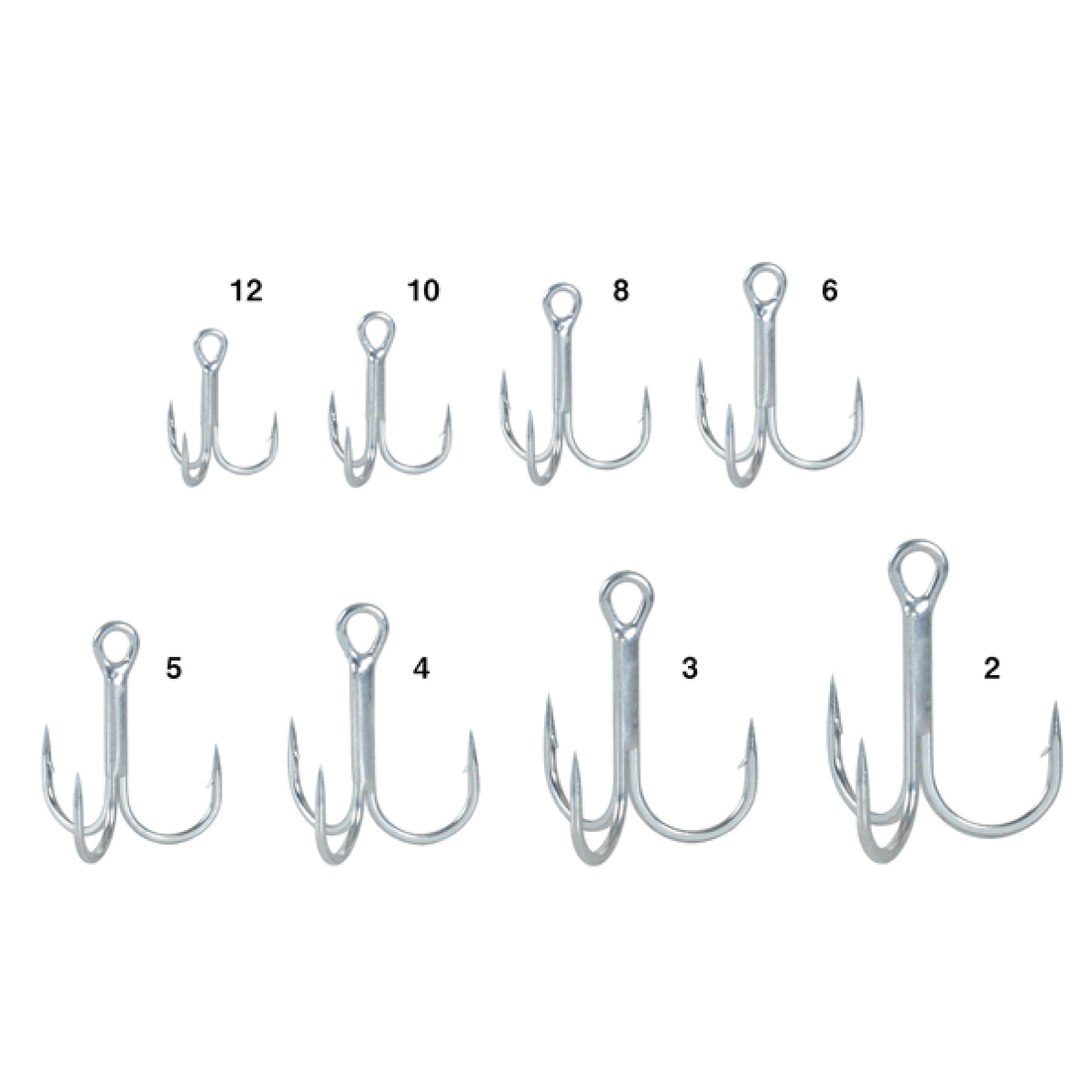 Gamakatsu TREBLE S-RB (Silver) #4 (6 pcs/pack) SILVER fishing terminal tackle — photo 2