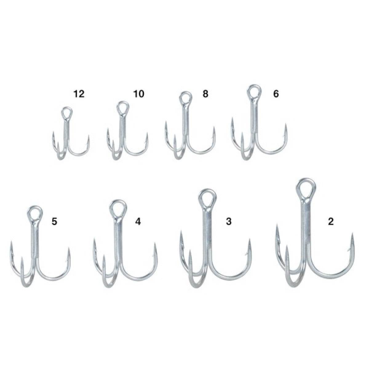 Gamakatsu TREBLE S-RB (Silver) #12 (6 pcs/pack) - Britannic Trade
