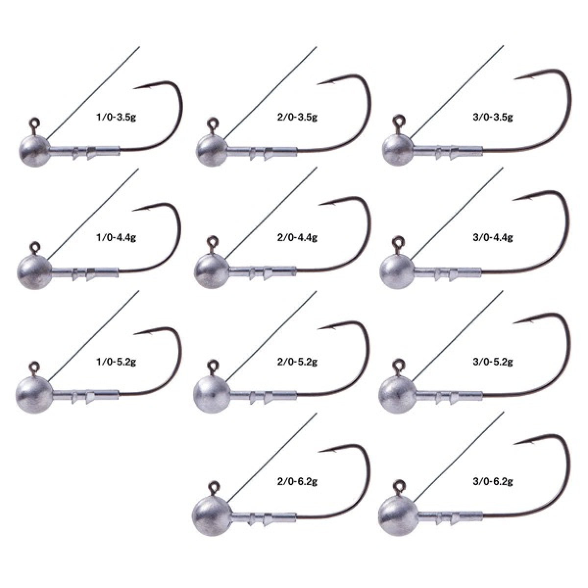 Gamakatsu HORIZON HEAD LG+G #2/0 - 6.2g 68788 (4 pcs/pack)
