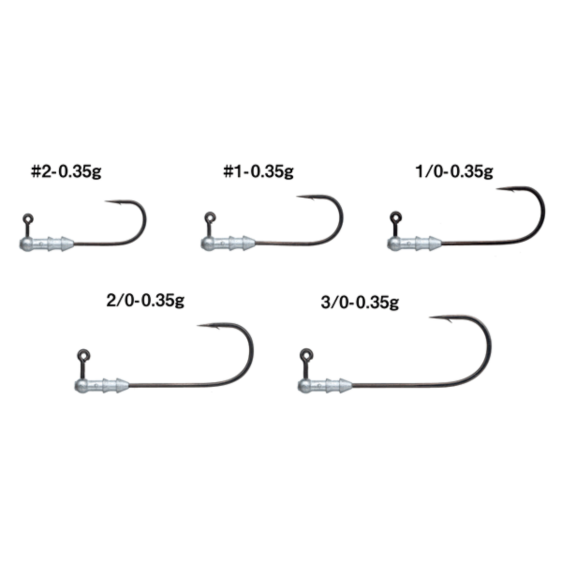 Gamakatsu HORIZON HEAD SN #2/0 : 0.35g (4 pcs/pack) fishing terminal tackle — photo 2