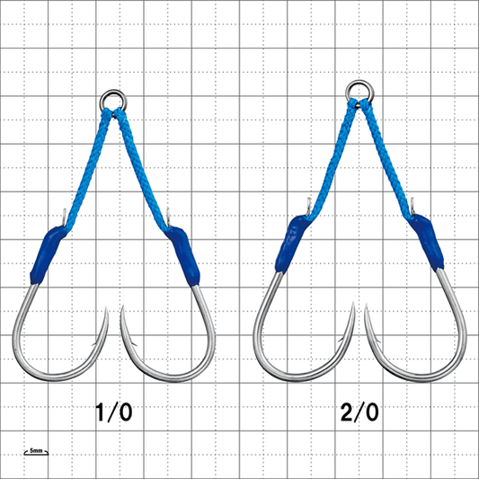 Gamakatsu Assist Hook TSURANUKI 480 Single #2/0 (2 sets/pack) SILVER