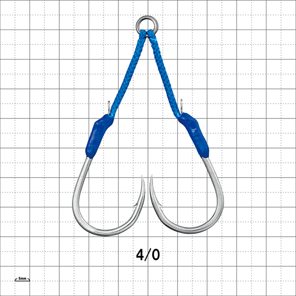 Gamakatsu Assist Hook TSURANUKI 480 Single #4/0 (2 sets/pack) SILVER fishing terminal tackle