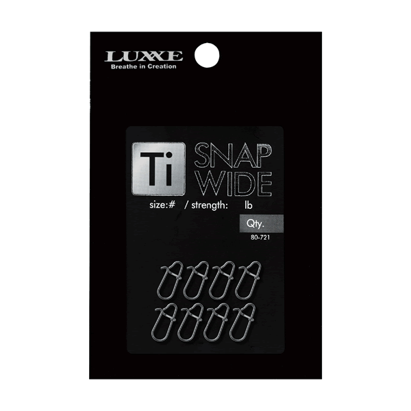 Gamakatsu Ti SNAP WIDE #000 (8 pcs/pack) fishing terminal tackle — photo 2