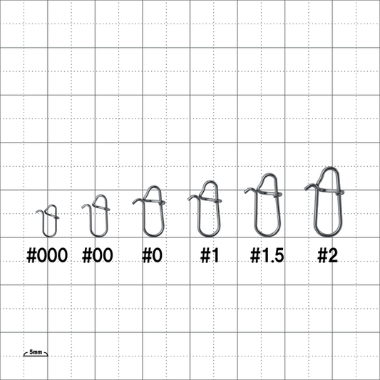 Gamakatsu Ti SNAP WIDE #0 (8 pcs/pack)