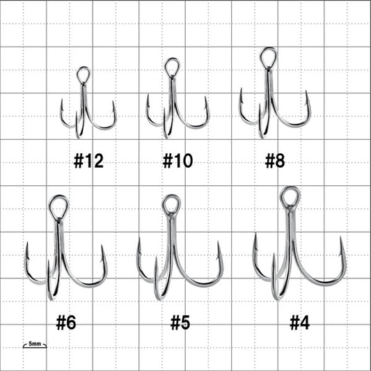 Gamakatsu Standard Treble Hook S-SP MH (HPS) #1 (5 pcs/pack)