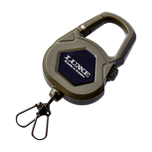 Gamakatsu LE137 LOCKING CORD REEL 73 x 45 x 17mm #2 ARMY GREEN
