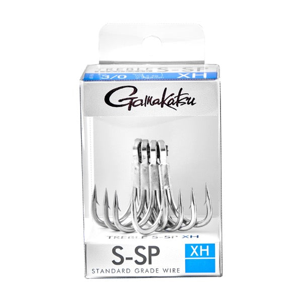 Gamakatsu Standard Treble Hook S-SP XH (HPS) #3/0 (4 pcs/pack) fishing terminal tackle
