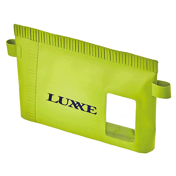 Gamakatsu Waterproof Pouch S: D35 x W245 xH120mm LIME GREEN fishing accessory