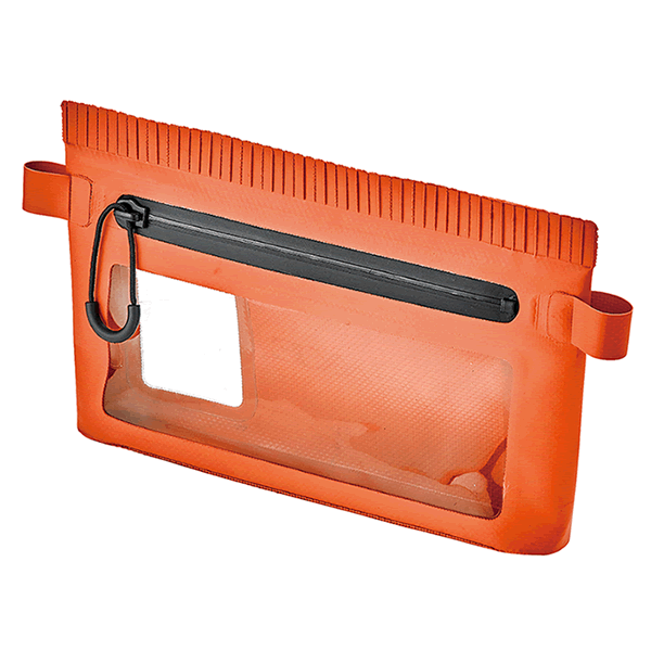 Gamakatsu Waterproof Pouch S: D35 x W245 xH120mm ORANGE fishing accessory — photo 2