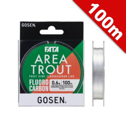 GOSEN FATA AREA TROUT FLUOROCARBON #0.5 (2.8 lb) - 100m FLUOROCARBON NATURAL