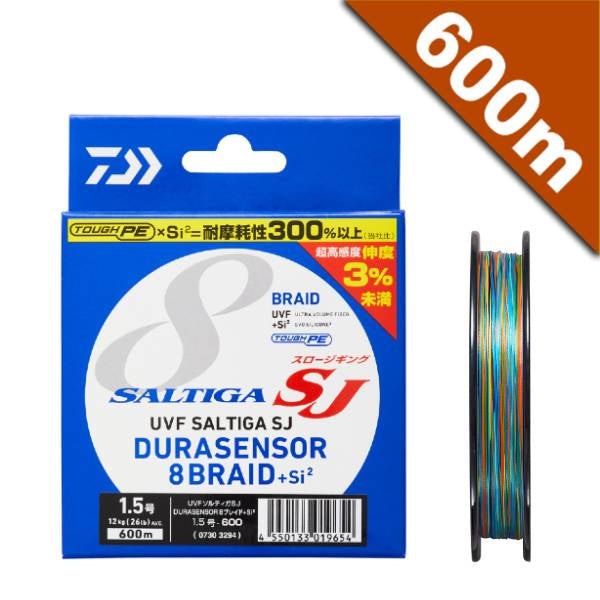 DAIWA UVF SALTIGA SJ DURA SENSOR x8+Si2 #0.8 (15 lb) - 600m PE MULTI