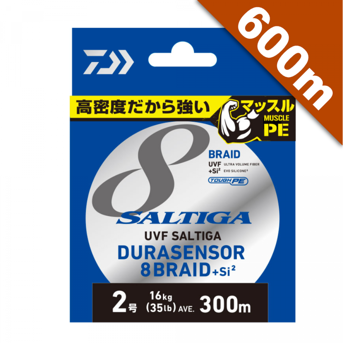 DAIWA UVF SALTIGA DURA SENSOR 8 + Si2 #3 (49 lb) -600m PE