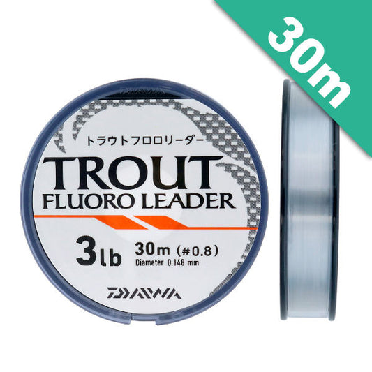 DAIWA TROUT FLUORO LEADER #1.5 (6 lb) - 30m Fluorocarbon Natural