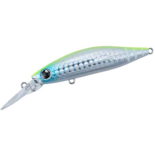 DAIWA MORETHAN BAYSOLE MINNOW 73S DR 73mm : 11.7g Sinking DR LEMON SODA MINT