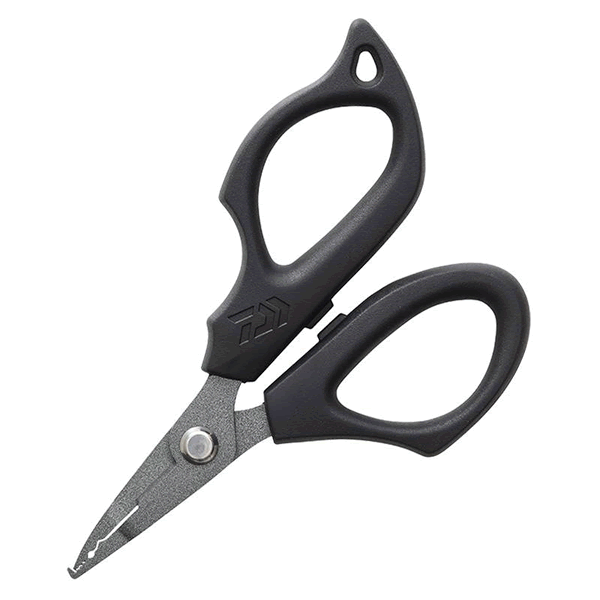 DAIWA PE SCISSORS 125 125mm PLIERS TIP + Fluorine Coat BLACK