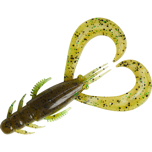 DAIWA SILVER WOLF URBAN CRAWLER 2.5" 64mm (8 pcs/pack) GREEN PUMPKIN CHART