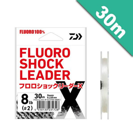 DAIWA FLUORO SHOCK LEADER X #1 (4 lb) - 30m FLUOROCARBON NATURAL