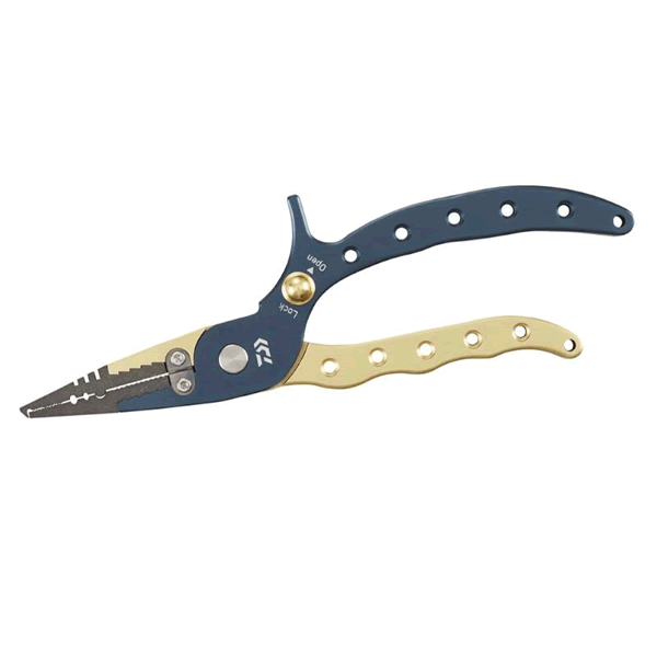 DAIWA ALUMINUM PLIERS α 200H LOCK LG/LG C with case 200mm : 190g DEEP BLUE