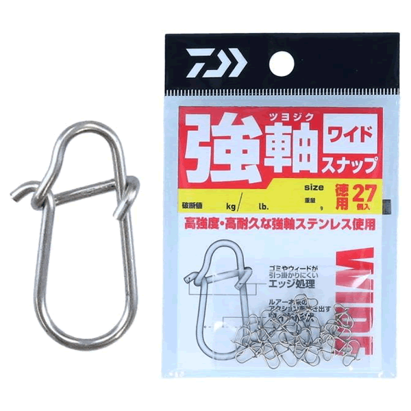 DAIWA TSUYOJIKU SNAP WIDE SS / Value Pack (27 pcs/pack)