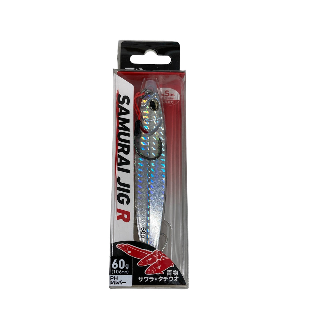 DAIWA SAMURAI JIG R 60g 105mm : 60g PH SILVER saltwater fishing lure — photo 2