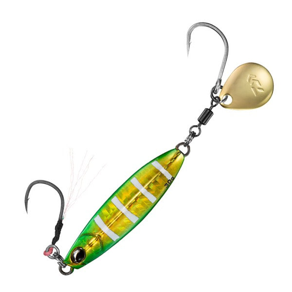 DAIWA Samurai Jig R Spin 30g Weight: 30g Sinking PH Green Gold Zebra