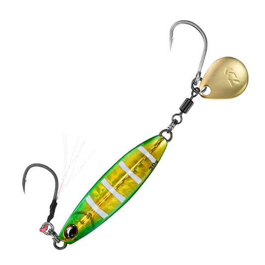 DAIWA Samurai Jig R Spin 30g Weight: 30g Sinking PH Green Gold Zebra