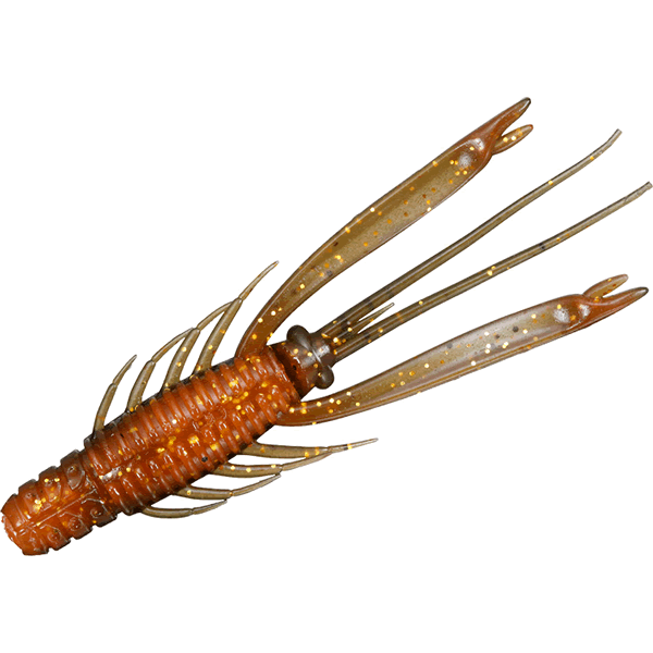DAIWA SILVER WOLF URBAN SHRIMP 2.8" 72mm (8 pcs/pack) GURIPAN ORANGE saltwater fishing lure