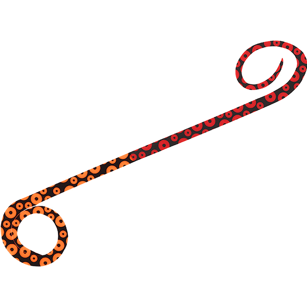 DAIWA KOHGA SILICON NECKTIE TWIN CURLY R RED ORANGE
