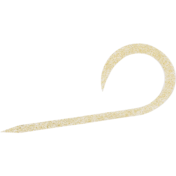 DAIWA KOHGA SILICON NECKTIE SINGLE CURLY R GOLD LAME