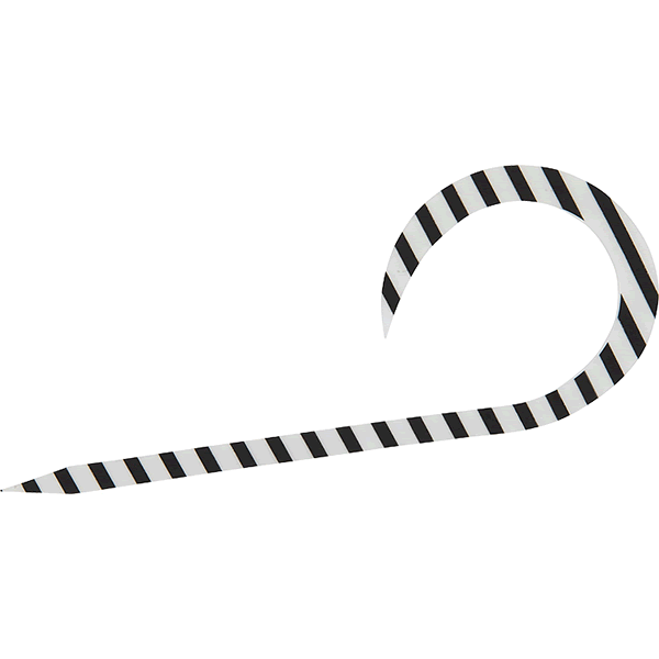 DAIWA KOHGA SILICON NECKTIE SINGLE CURLY R ZEBRA GLOW