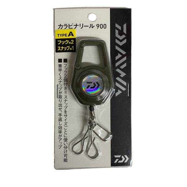 DAIWA CARABINER REEL 900 TYPE A Lead: 90cm ARMY GREEN - Britannic Trade