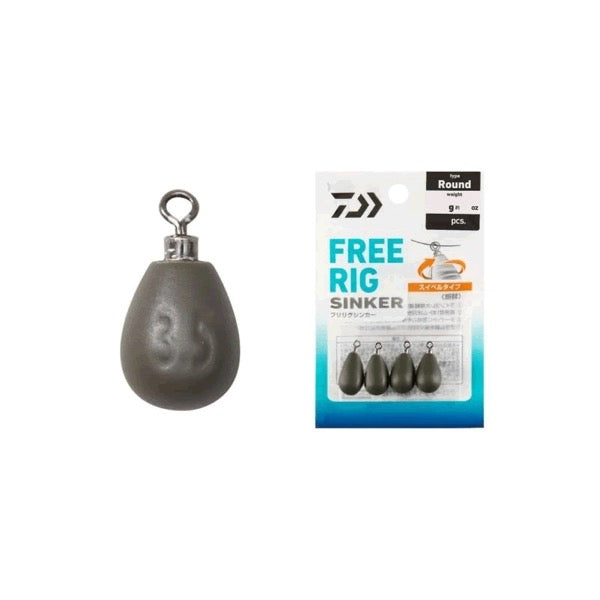 DAIWA FREE RIG SINKER R 3.5g (4 pcs/pack) fishing terminal tackle