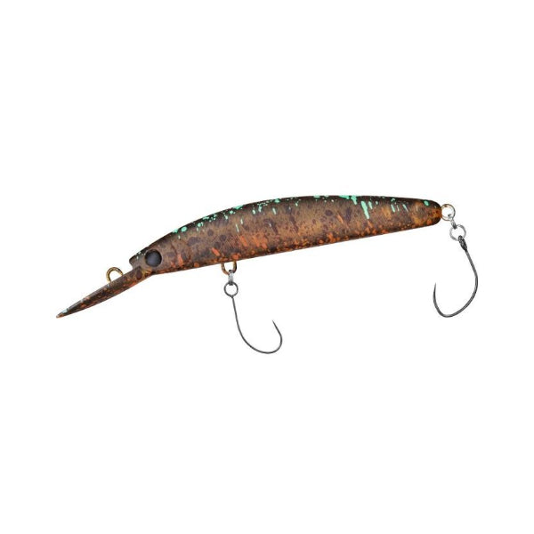 DAIWA PRESSO DOUBLECLUTCH 60F1 60mm : 2.9g High Floating YADOKU BROWN freshwater fishing lure