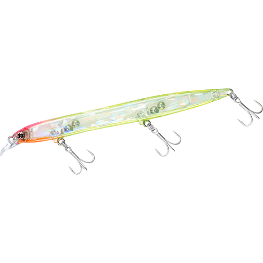 DAIWA MORETHAN HISOKA 120F-SSR 120mm : 10g Slow Floating PINK HEAD CLEAR CHART