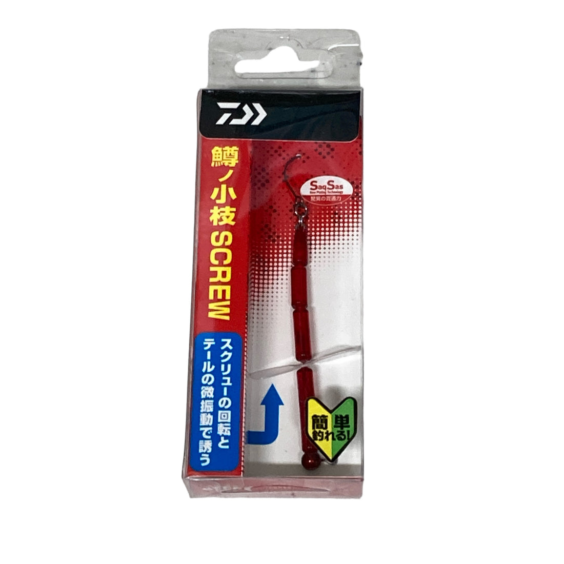 DAIWA MASU NO KOEDA SCREW 62mm : 1.2g CLEAR RED freshwater fishing lure — photo 2