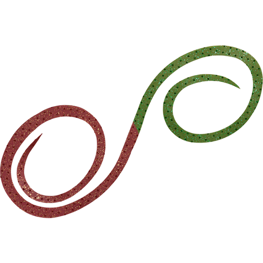 DAIWA KOHGA SILICON NECKTIE 3D Y.S. TWIN CURLY 500mm CHOCO LAME + KAIZOU GREEN