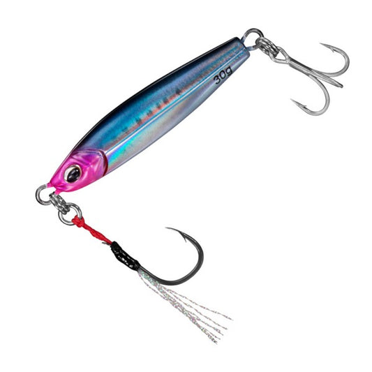 DAIWA SAMURAI JIG R SB 30g Length: 64 mm / Weight: 30 g Sinking UV Real Blue Pink Iwashi