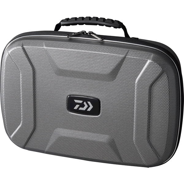 DAIWA SEMI HARD REEL CASE (A) M : 28x42x12cm SILVER