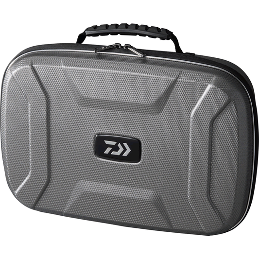 DAIWA SEMI HARD REEL CASE (A) M : 28x42x12cm SILVER